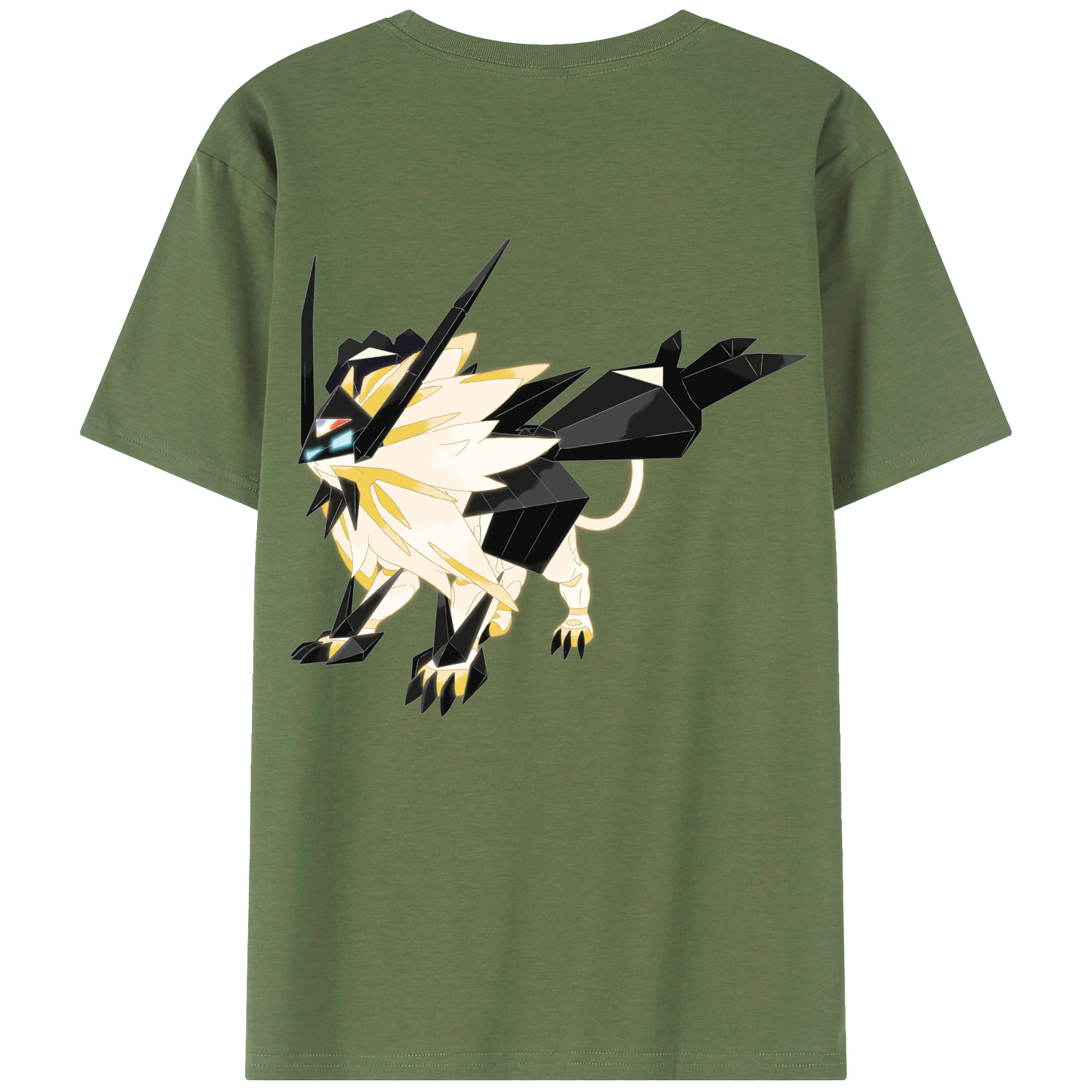 （画像用） ポケットモンスター Pokémon 綿100％ メンズ半袖Tシャツ（バックプリント） 通気性